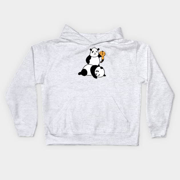 WWF Panda Parody Kids Hoodie by vestiart